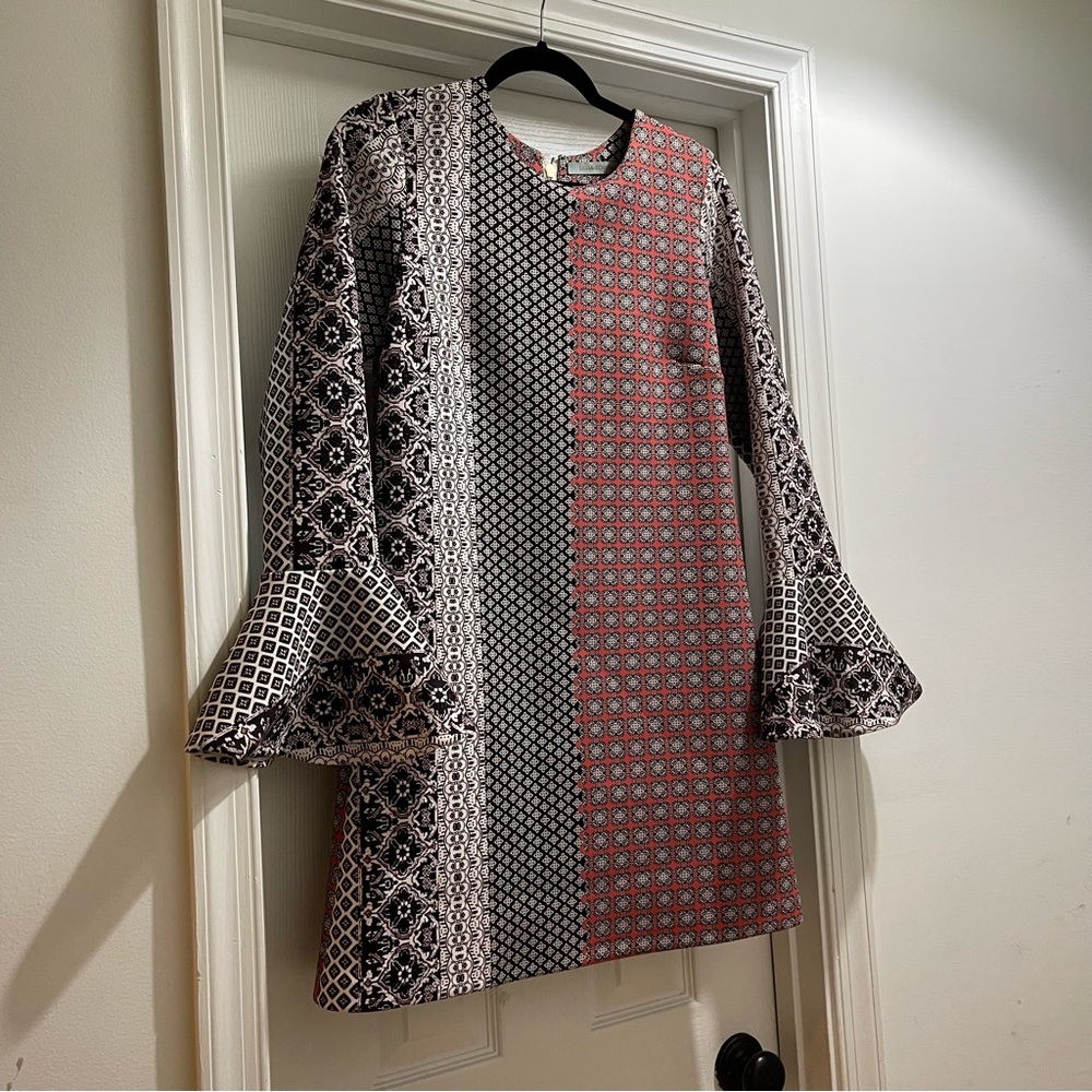 Elegant Multicolor Patterned Dress